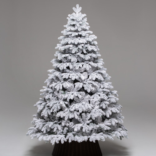 Искусственная елка Камчатская заснеженная 240 см., литая хвоя+пвх, ЕлкиТорг (143240)