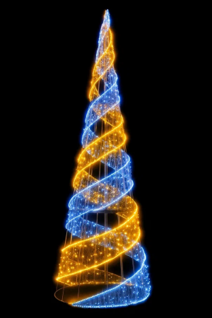 Светодиодная Елка спираль двойная композит 250 см., Сад Радости (SR284)