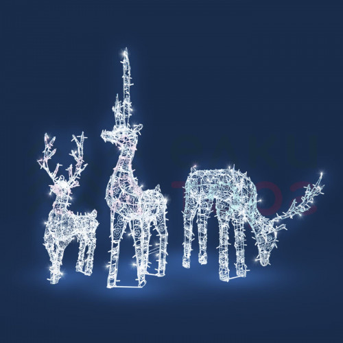 Комплект светодиодных фигур Семья Оленей 3 шт., Conso (OL150)