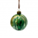 Набор стеклянных украшений Акварель зеленая 80 мм., 9 шт., Christmas DeLuxe (13073)
