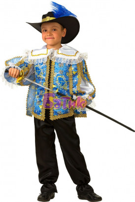 Карнавальный костюм Мушкетер сказочный рост 128, размер 34 (5212-34)