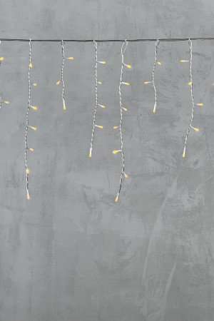 Светодиодная бахрома 3*0,5 м., 150 желтых LED ламп, силиконовый прозрачный провод, Beauty Led (ECC150-10-2Y)