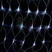 Светодиодная сетка с контроллером 2*3 м., 384 холодных белых LED ламп, прозрачный ПВХ, LTC (NTL384C-10-2W)