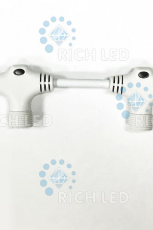 Разветвитель универсальный 2 pin 0.6 м., 5 лучей, для нитей 10 м, бахромы, занавесов, белый цвет, Rich LED (RL-SC2/5-W)