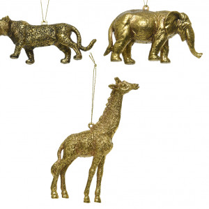 Набор елочных игрушек Жители Африки 3 шт., пластик (027723)