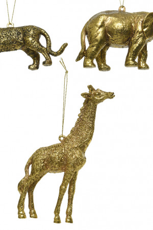 Набор елочных игрушек Жители Африки 3 шт., пластик (027723)