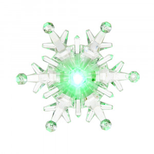 Фигурка Снежинка светодиодная 9.5*9.5 см., на присоске, Vegas (55055)
