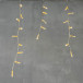 Светодиодная бахрома с колпачком 4,9*0,5 м., 189 теплых белых LED ламп, прозрачный провод ПВХ, IP65, Beauty Led (PIL189CAP-10-2WW)
