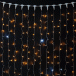 Светодиодный занавес 2*3 м., 600 желтых LED ламп, мерцание, прозрачный провод ПВХ, LTC (PCL602BLW-10-2Y)
