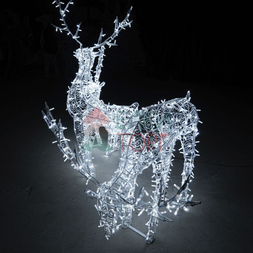 Комплект светодиодных фигур Семья Оленей 3 шт., Conso (OL338)