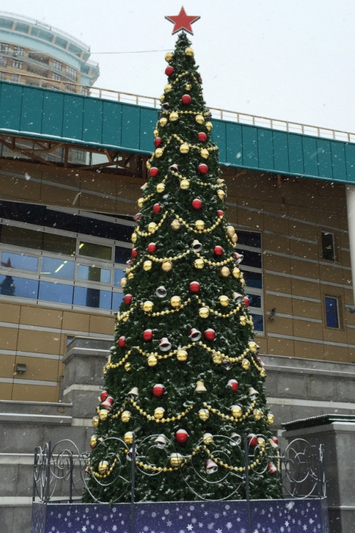 Уличная елка Евро-2 зеленая 14 м., каркасная, ПВХ, Green Trees (GT14EVPVC)