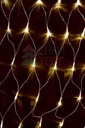 Светодиодная сетка с контроллером 2*3 м., 384 теплых белых LED ламп, прозрачный ПВХ, Beauty Led (NTL384C-10-2WW)