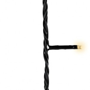 Светодиодная гирлянда с контроллером 13.5 м, 220V., 180 теплых белых LED ламп, черный ПВХ, Kaemingk (494165)