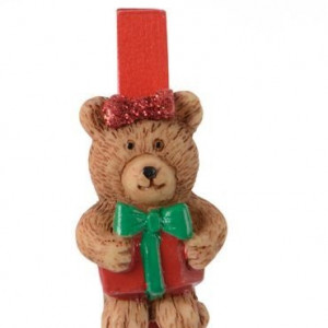 Комплект декоративных прищепок Мишки 2*4,5 см, 8 шт, Kaemingk (535633/2)