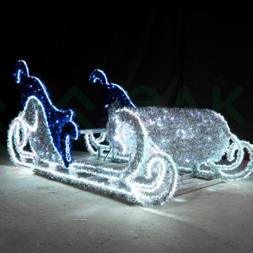 Светодиодная фигура из мишуры Полярные сани 1.3 м., Conso (3DSE47)