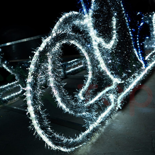 Светодиодная фигура из мишуры Полярные сани 1.3 м., Conso (3DSE47)