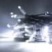 Светодиодная нить 10 м., 24 В, 100 LED, холодный белый, белый провод каучук, LTC (ECO100-8-1W)