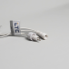 Светодиодная нить 10 м., 24 В, 100 LED, холодный белый, белый провод каучук, LTC (ECO100-8-1W)