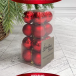 Набор пластиковых шаров Милена 40 мм., красный, 16 шт., Christmas DeLuxe (87042)