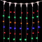 Светодиодный занавес 2*2 м., 400 разноцветных LED ламп, прозрачный провод ПВХ, LTC (PCL402-10-2M)
