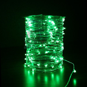 Светодиодная гирлянда нить Роса 10 м., 12V, 100 зеленых LED ламп, Beauty Led (Rosa 100-10-G)