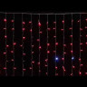 Занавес с мерцающим диодом 2*3 м., 220V, 320 красных LED ламп, прозрачный провод, Winner Light (R.03.5T.320+)