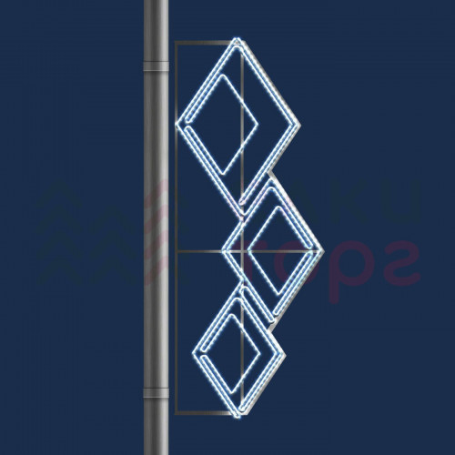 Светодиодная консоль Ромбы 60*150 см., 220В, Conso (KPN-025-L001)