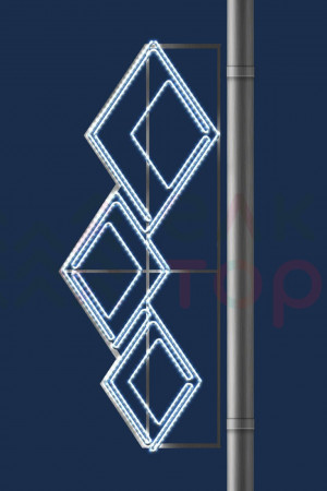 Светодиодная консоль Ромбы 60*150 см., 220В, Conso (KPN-025-L001)