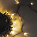 Светодиодная нить 10 м., 24 В, 100 LED, тепло-белая, серый провод каучук, LTC (ECO100-5-1WW)