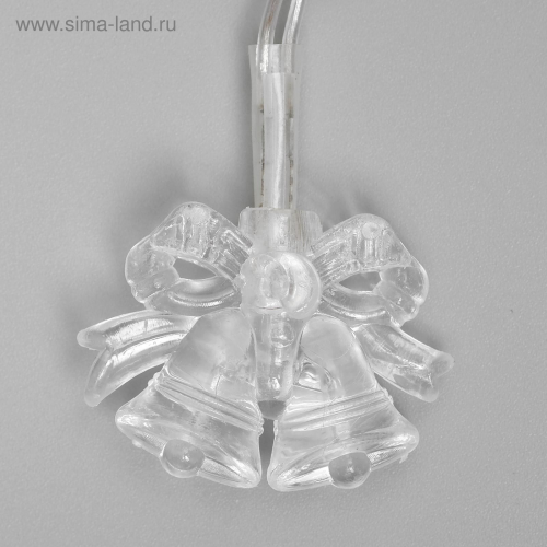Гирлянда Колокольчики 5 м., IP20, 20 LED, свечение мульти (RG/RB), мигание, 220 В, Luazon Lighting (1080397)