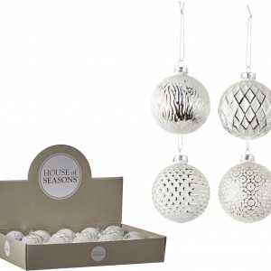 Набор стеклянных шаров  Морозный Рассвет 70 мм, 18 шт., House of Seasons (83998)