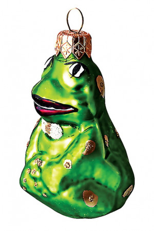 Ёлочное украшение &quot;Лягушка&quot; h-11 см, в подарочной упаковке, Батик (ФУ-163) 