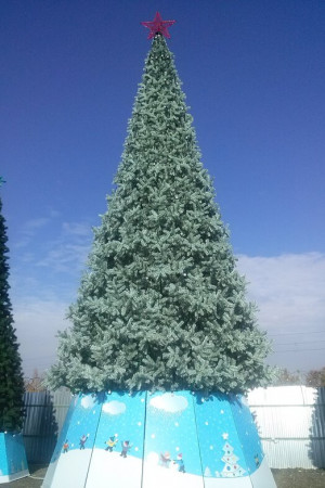Уличная искусственная елка Альпийская изумрудная 19 м., ствольная, ПВХ, Green Trees (GT19APVCBL)