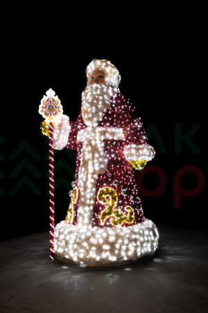 Светодиодная фигура из мишуры Дед Мороз 3.55 м., Conso (3DGR794)