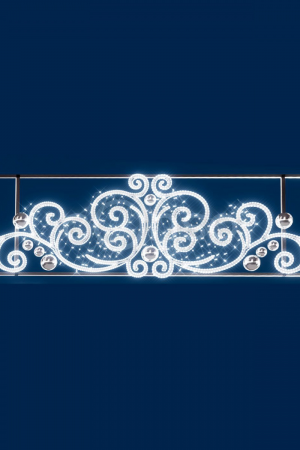 Светодиодная перетяжка Морозные узоры 5*1.3 м., 220В, Conso (KPN-036-0001)