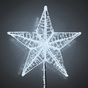 Макушка Кремлевская 150 см. для елей высотой от 10 до 20 м., белая, Green Trees (krem-150white)