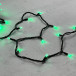 Гирлянда Нить 10 м., зеленый, 220В, 75 LED, Провод Черный Каучук, IP65, LTC (LL75-1-2G) 