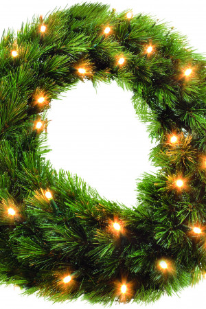 Венок Лесная Красавица зеленый 45 см., 48 LED ламп, Triumph Tree (73770)