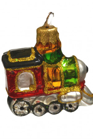 Елочное украшение Паровозик мини h-60 мм, в подарочной упаковке, Батик (ФУ-038/17)