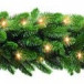 Гирлянда хвойная Нoрмaндия 270*33 cм., 96 Led лaмп., тeмнo-зeлeнaя, Triumph Tree (73740)