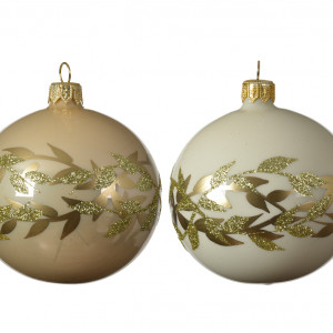 Набор стеклянных шаров Эллада 80 мм., 6 шт., Kaemingk (086446)