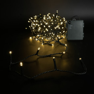 Гирлянда на батарейках 36 м., 480 LED ламп теплого свечения, статика, таймер, LUCA Lighting (85826)
