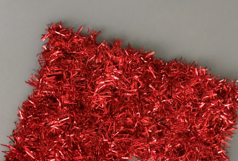 Gloss Net, сетчатый ковер из мишуры на проволочном каркасе, красный, 5*0,9 м., Teamprof (TPF-GLNT-5m-R)