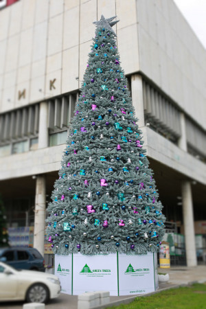 Уличная елка Уральская изумрудная 12 м., каркасная, ПВХ, Green Trees (GT12URPVCBL)