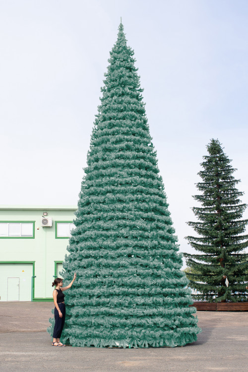 Уличная елка Испанская изумрудная 9 м., каркасная, ПВХ, Green Trees (GT9ISPVCBL)