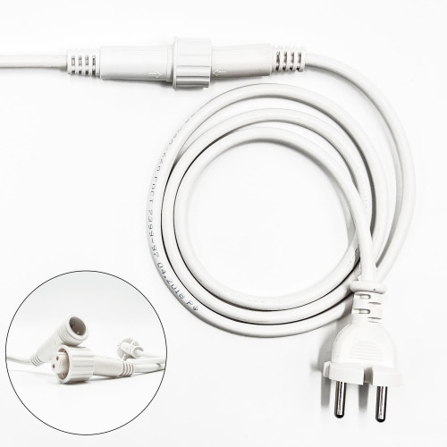 Белт-Лайт UNIBELT 10 м., провод белый Каучук, шаг 50 см., 20 подвесных патронов, IP65, LTC (UBL10m/20L-8)