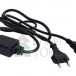 Силовой провод 1,2 м. с выпрямителем для силиконовой бахромы, черный провод ПВХ, IP65, Beauty Led (EC-2W11-2)