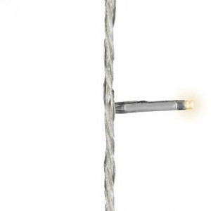 Светодиодная гирлянда с контроллером 6 м, 220V., 80 теплых белых LED ламп, белый ПВХ, Kaemingk (494173)