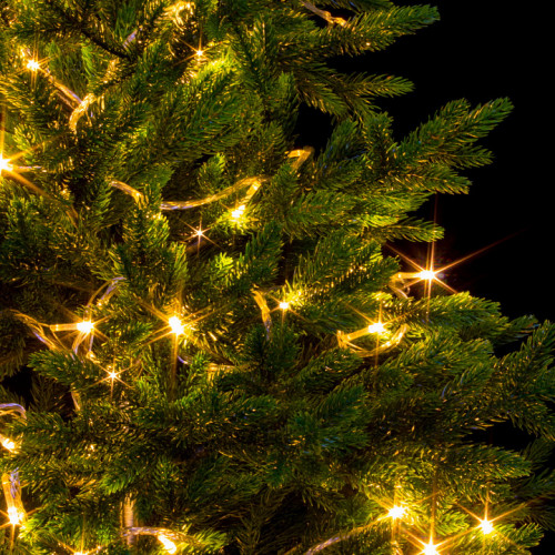 Светодиодная нить 7 м., 220V, 100 теплых белых LED ламп, контроллер, прозрачный провод, Winner (ww.01.5T.100-)