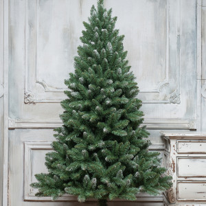 Искусственная елка Изящная заснеженная 150 см., мягкая хвоя, ЕлкиТорг (122150)